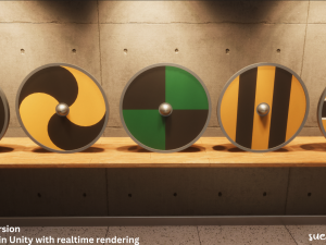 Round Shield - Lowpoly Textured and Colorbased Modelo 3D