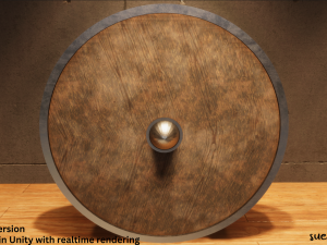 Round Shield - Lowpoly Textured and Colorbased Modelo 3D