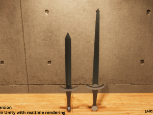 Swords - Lowpoly Textured and Color based 3D Model