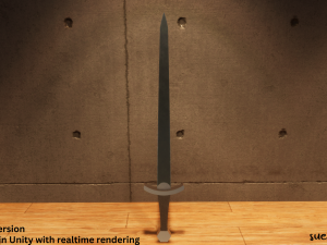 Swords - Lowpoly Textured and Color based 3D Model