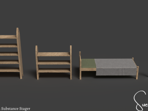 Medieval Blacksmith Set Low-poly 3D Model