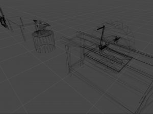 Medieval Blacksmith Set Low-poly 3D Model