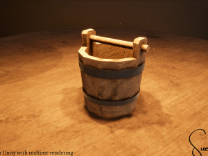 Barrels And Buckets 3D Model