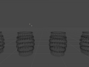Barrels And Buckets 3D Model