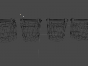 Barrels And Buckets 3D Model