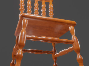 Wood chair 3D Model