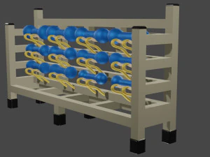 ジム設備 3Dモデル