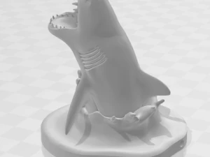 Exclusive Shark Lamp 3D Print Model