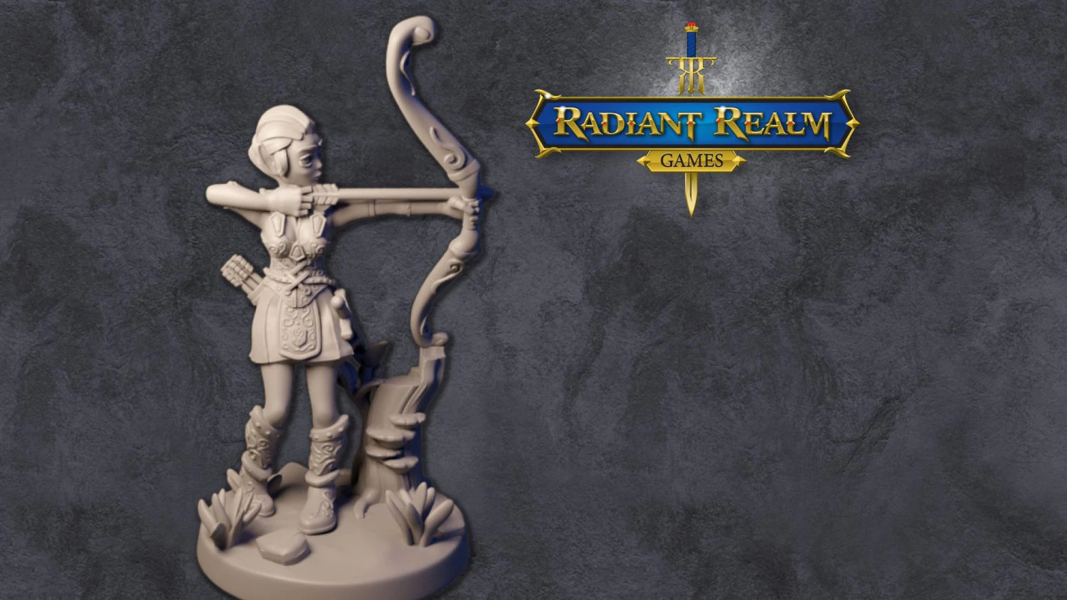 Female elf ranger level 1 32mm anime-style for DND Pathfinder RPGs 3D Print Model .c4d .max .obj .3ds .fbx .stl .blend