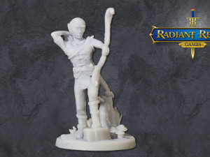 Male elf ranger level 1 32mm anime-style for DND Pathfinder RPGs 3D Принт Модель
