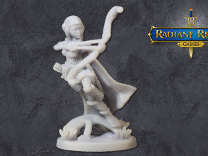 Female elf ranger level 20 32mm anime-style for DND Pathfinder RPGs Modelo de Impressão 3D