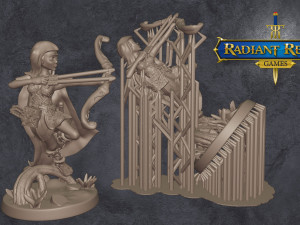 Female elf ranger level 20 32mm anime-style for DND Pathfinder RPGs Modelo de Impressão 3D