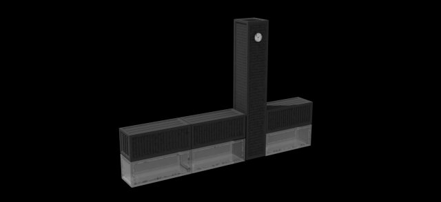 Containers 3D Model .c4d .max .obj .3ds .fbx .stl .blend 