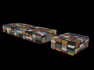 Containers builing 3D Model