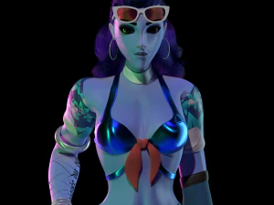 Роковая вдова &mdash; Пляжный сезон, Дэнил Шепард &mdash; Бесплатно 3D Модель