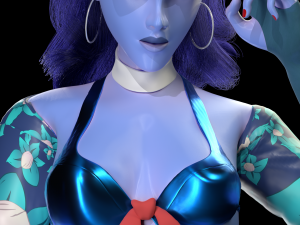 Widowmaker - Beach season by Danil Shepard - Free Model 3D