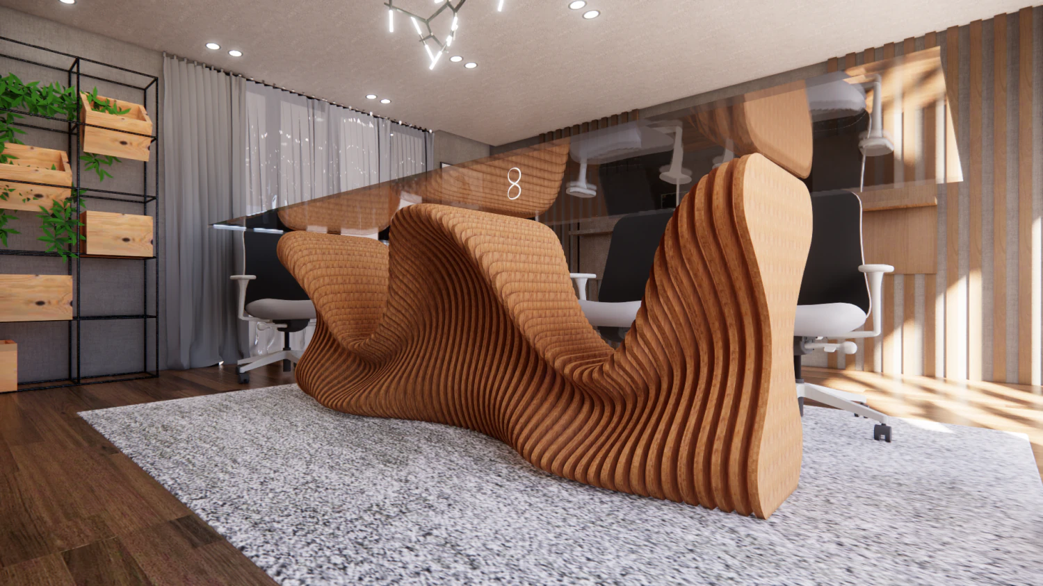 Meeting room 3D Model .c4d .max .obj .3ds .fbx .stl .blend 