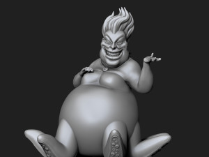 Malignant Ursula from The Little Mermaid 3D Принт Модель