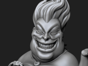 Malignant Ursula from The Little Mermaid 3D Принт Модель