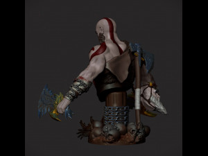 Kratos Bust God of War Ragnarok Model do druku 3D