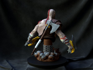 Kratos Bust God of War Ragnarok Model do druku 3D