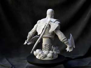 Kratos Bust God of War Ragnarok Model do druku 3D