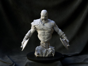 Kratos Bust God of War Ragnarok Model do druku 3D