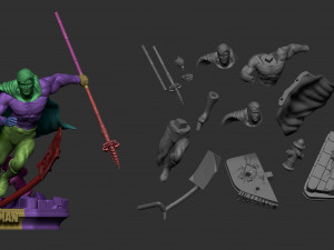 Superman Classic 2 heads options 3Dプリントモデル