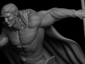 Superman Classic 2 heads options 3Dプリントモデル