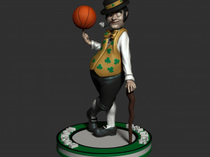 Boston Celtics Mascot Lucky the Leprechaun NBA STL 3D Принт Модель
