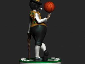Boston Celtics Mascot Lucky the Leprechaun NBA STL 3D Принт Модель