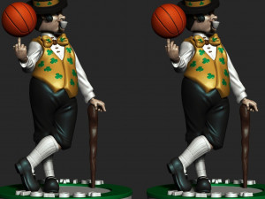 Boston Celtics Mascot Lucky the Leprechaun NBA STL 3D Принт Модель