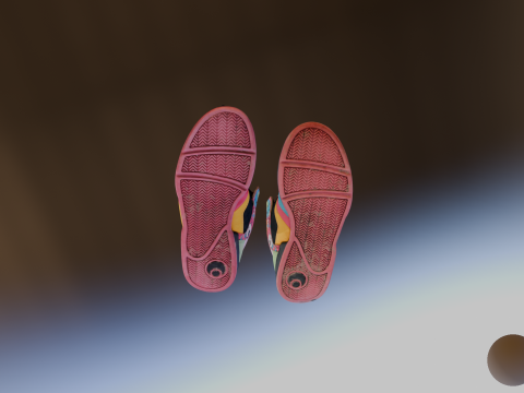 Scanned Skater Shoes Modelo 3D