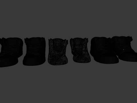 Scanned Skater Shoes Modelo 3D