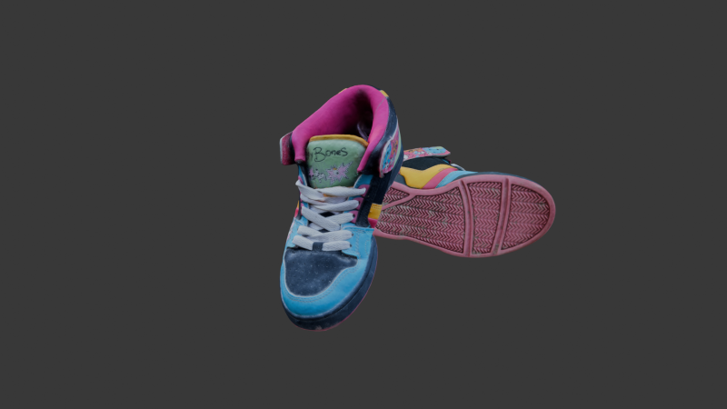 Scanned Skater Shoes Modelo 3D .c4d .max .obj .3ds .fbx .stl .blend
