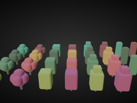 Cute Lowpoly Game Assets Tree 3D Model