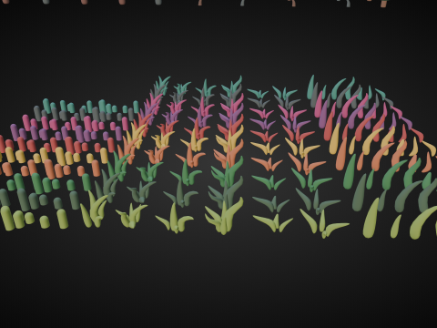 Cute Lowpoly Game Assets Tree 3D Model