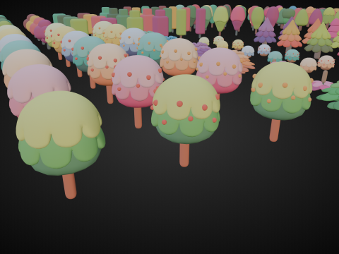 Cute Lowpoly Game Assets Tree 3D Model