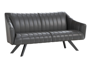 Rubie Lounge Couch with wooden frame 3D Model