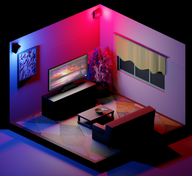 Room 3D 模型 .c4d .max .obj .3ds .fbx .stl .blend