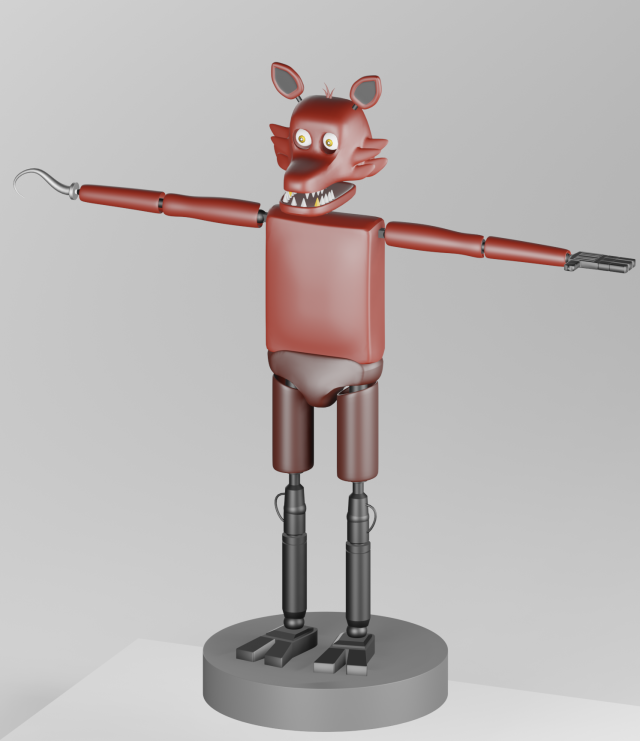 FOXY Model 3D .c4d .max .obj .3ds .fbx .stl .blend 
