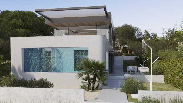 Villa luxury 3D Model .c4d .max .obj .3ds .fbx .stl .blend 