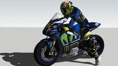 M1YZR Valentino Rossi 2016 3D 模型 .c4d .max .obj .3ds .fbx .stl .blend 