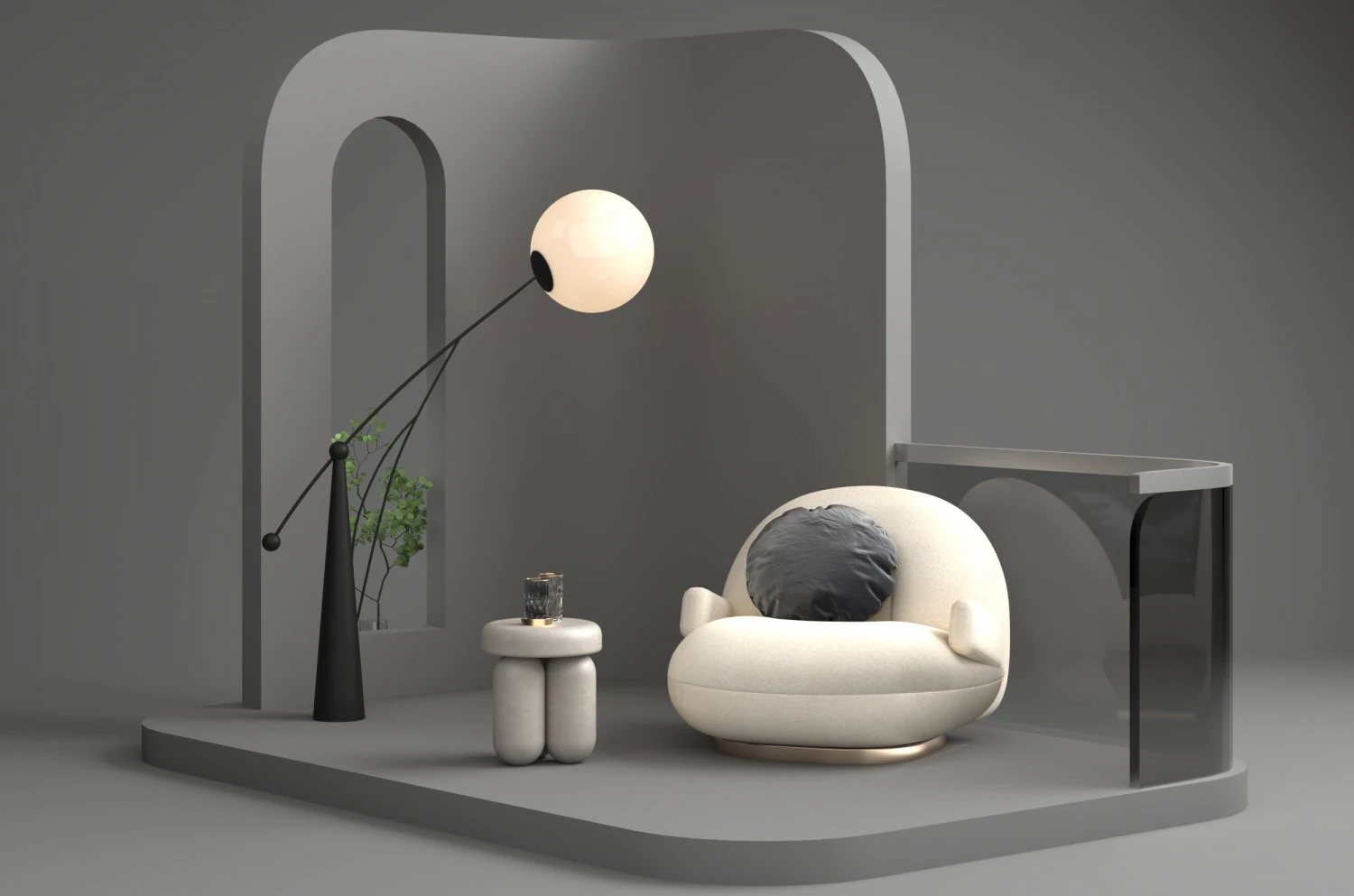 Chair 3D Model .c4d .max .obj .3ds .fbx .stl .blend 