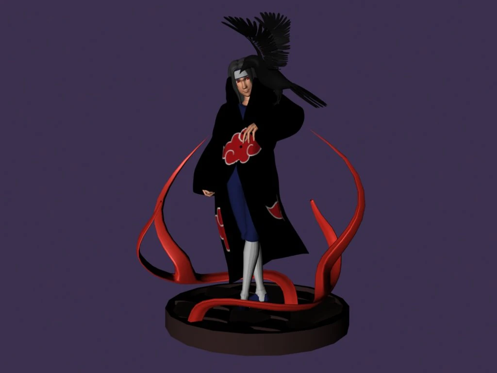 Itachi Uchiha 3D Print Model .c4d .max .obj .3ds .fbx .stl .blend 
