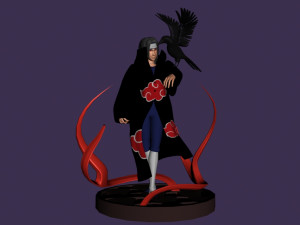 Itachi Uchiha 3Dプリントモデル