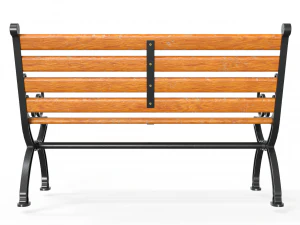 Vintage Street Bench 3D Model