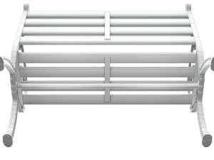 Vintage Street Bench 3D Model