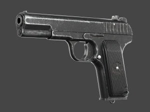 TT-33 Tokarev pistol 3D Model