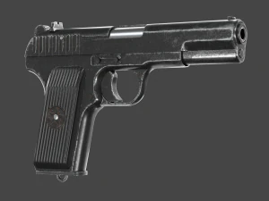 TT-33 Tokarev pistol 3D Model